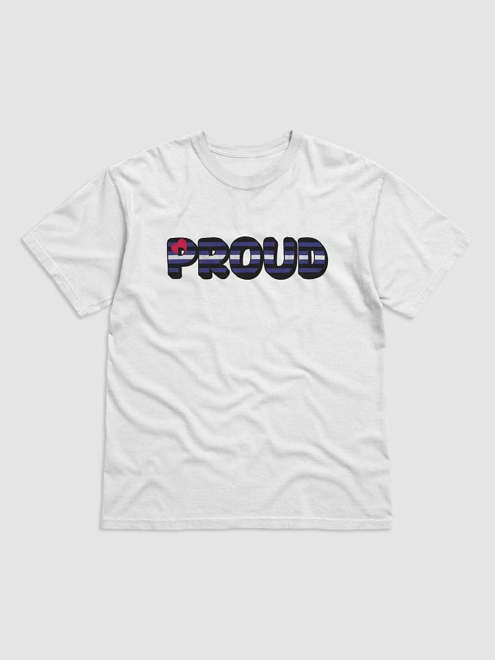 The 'PROUD leather' T-Shirt - White product image (1)