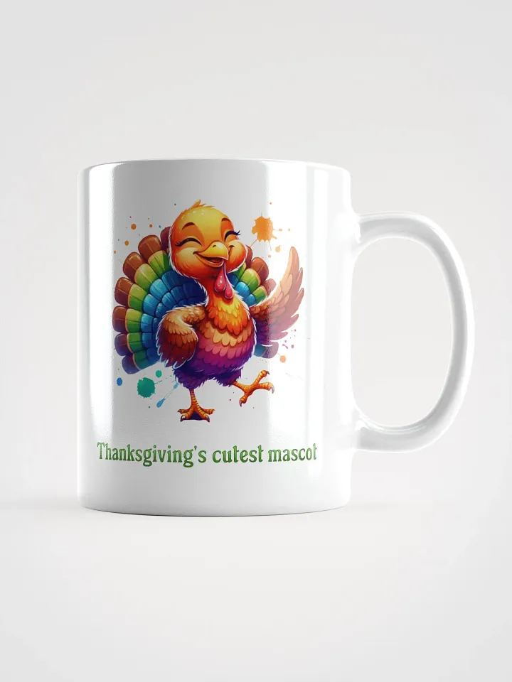 Thanksgiving's Cutest Mascot White Glossy Mug product image (1)
