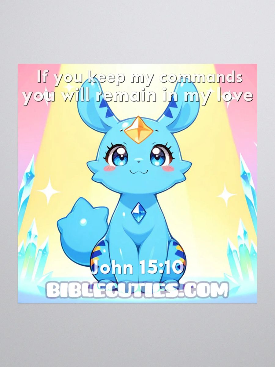 Bible Cuties Valeria - If you keep my commands you will remain in my love - John 15:10 product image (1)