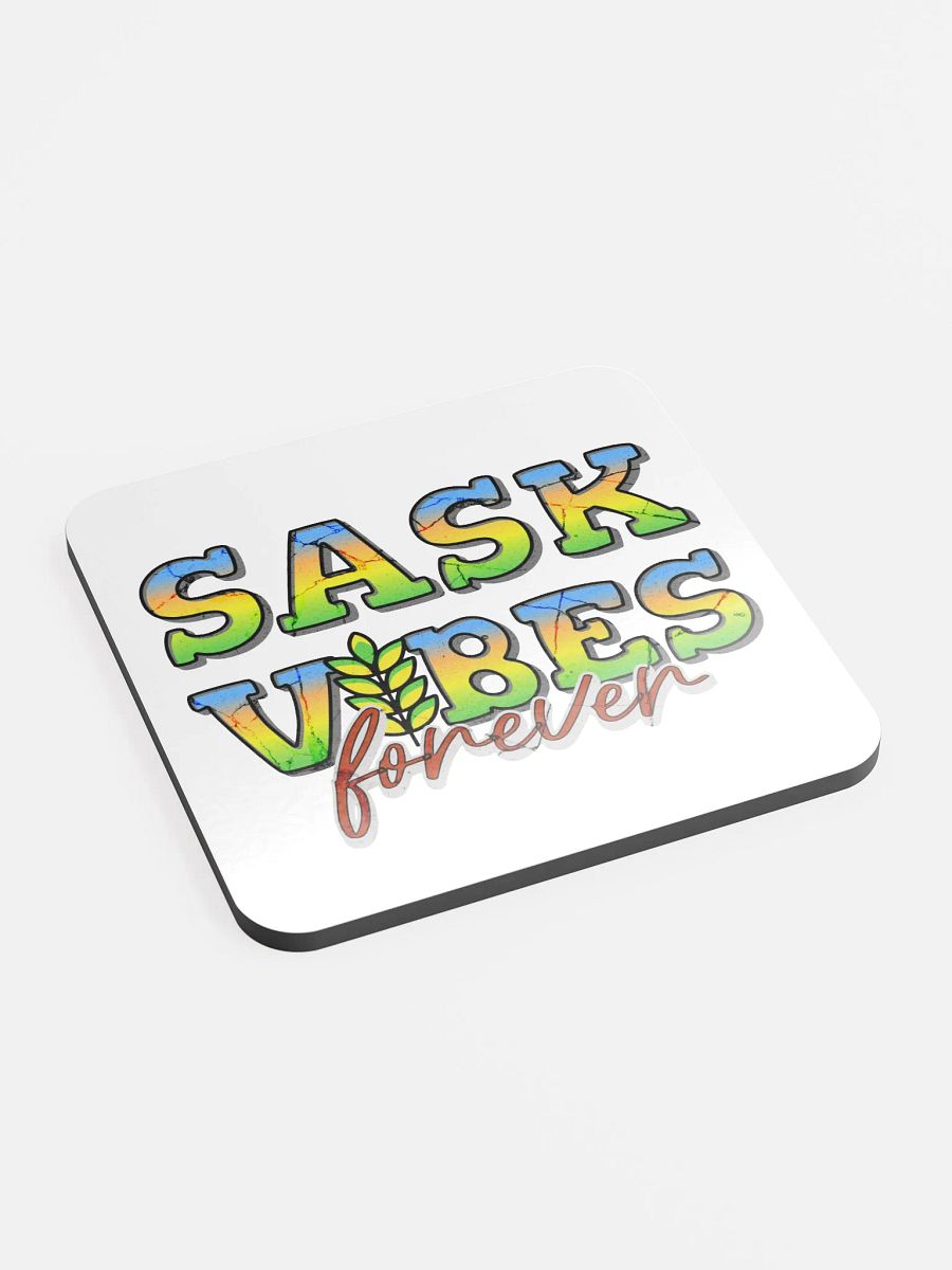 Sask Vibes Forever Cork Coaster product image (3)