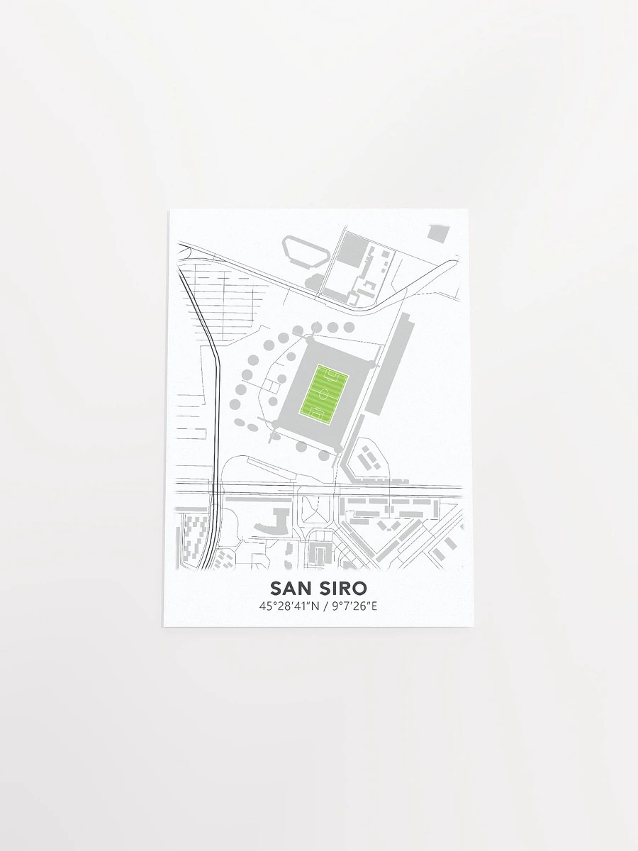 San Siro Stadium Map Design Poster product image (17)