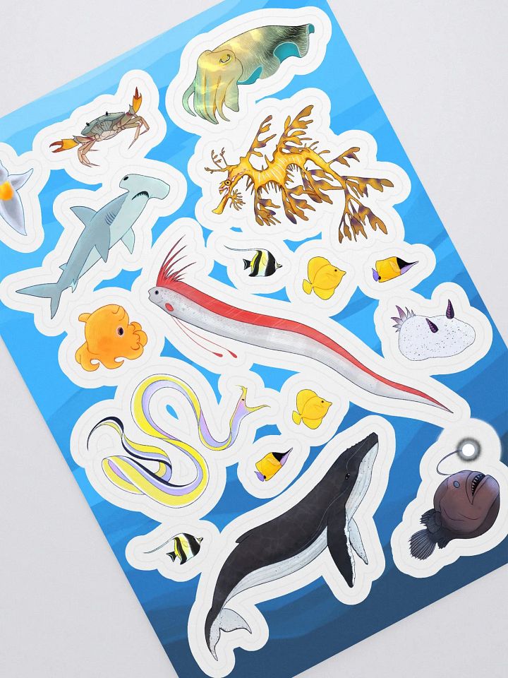 Silly Little Guys in the Ocean - Sticker Sheet product image (2)