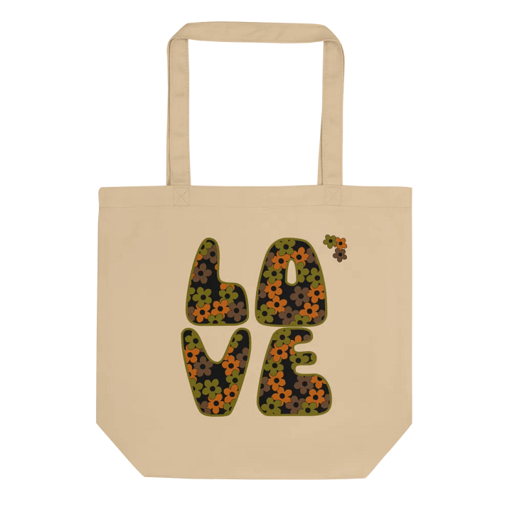 Retro Coloured LOVE Text Eco-Friendly Tote Bag product image (1)