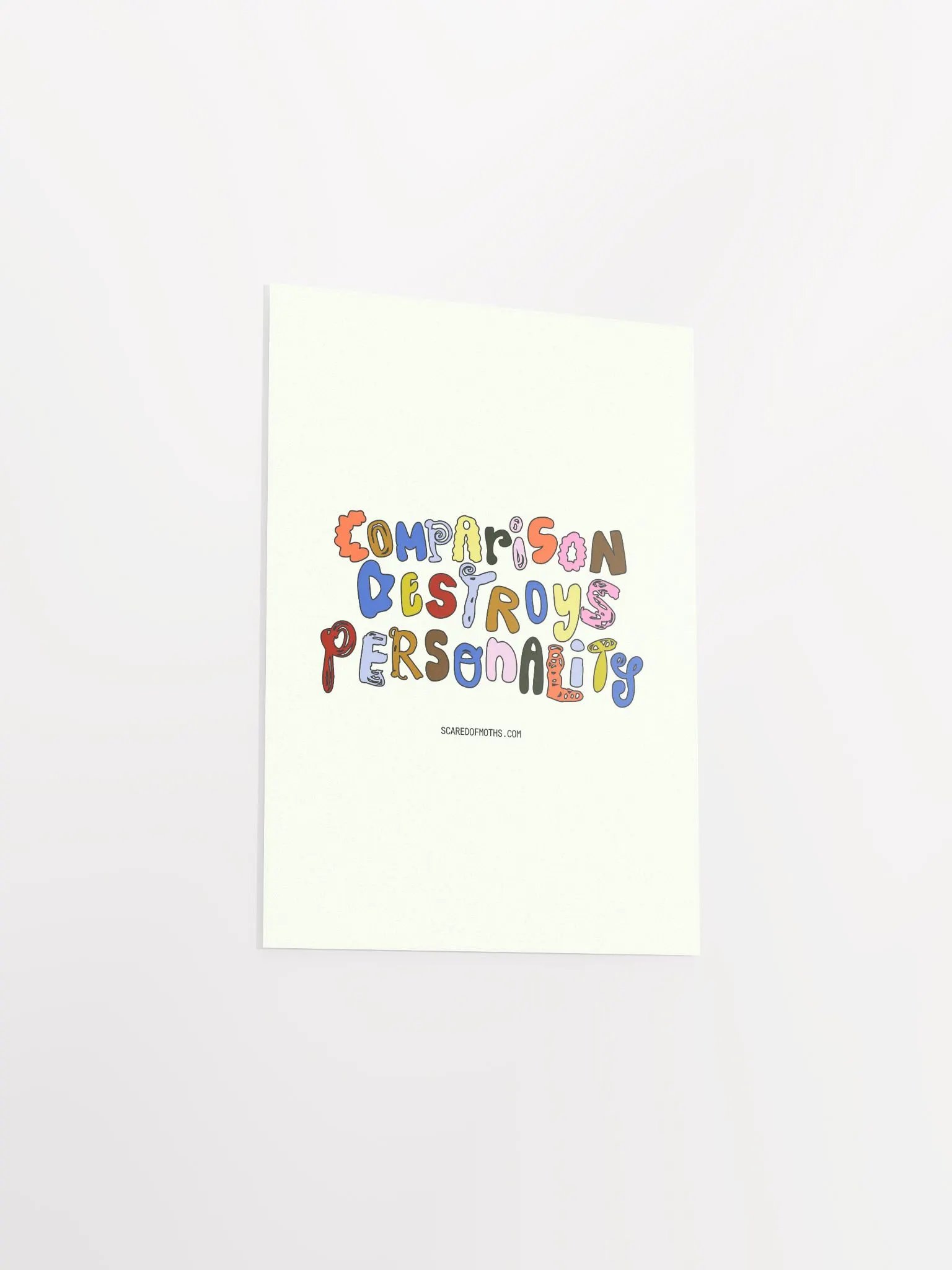 Unique Comparison Destroys Personality Typography Poster product image (14)