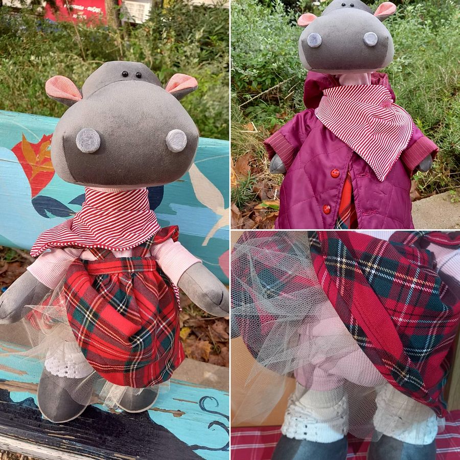 Hippopotamus Plush Animal Birthday Gift For Kids product image (3)