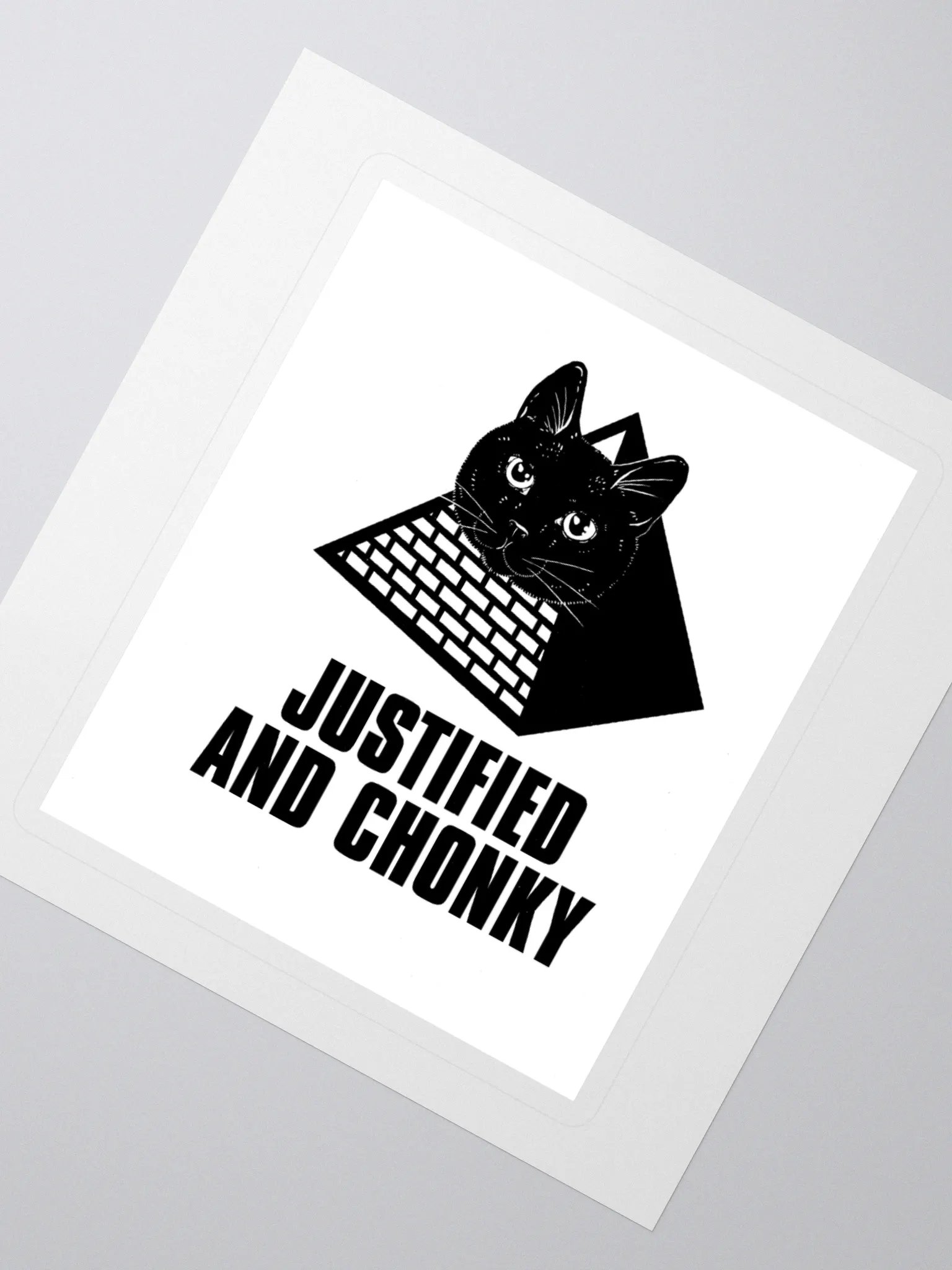 DJ STRIGOI JUSTIFIED & CHONKY STICKER product image (2)