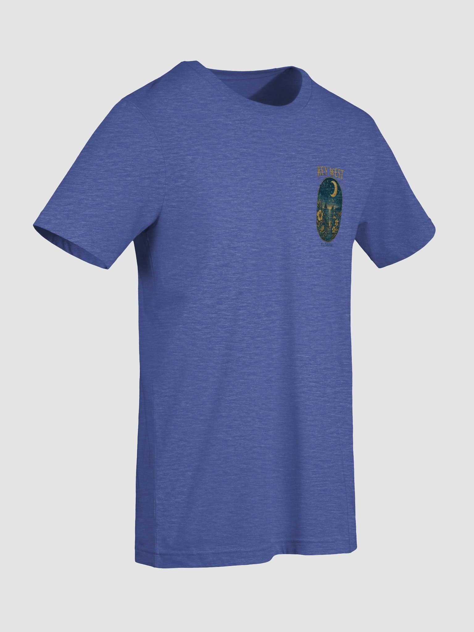 Key West Tropical T-Shirt Ultra Soft Tee with Moonlight Scene product image (9)