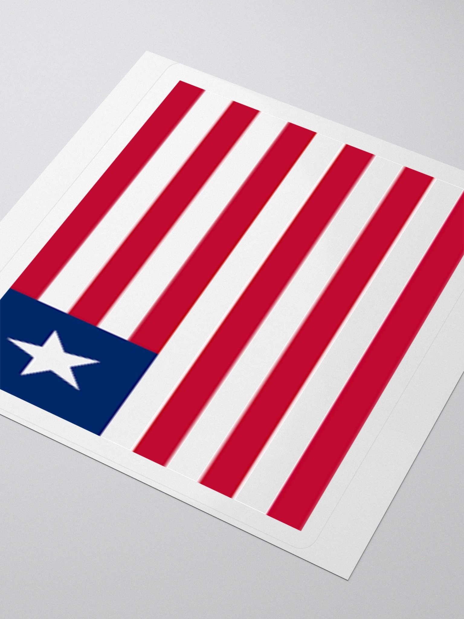 Liberia Flag Sticker | Single Star Design | Durable Vinyl | 3 Sizes product image (7)