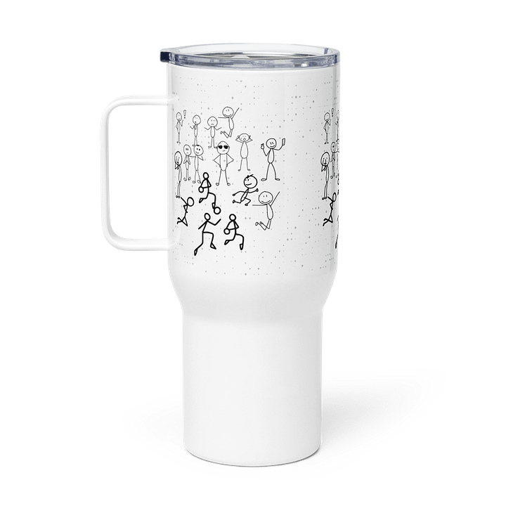 fun paint and sip Travel Mug gift for arty friends product image (1)