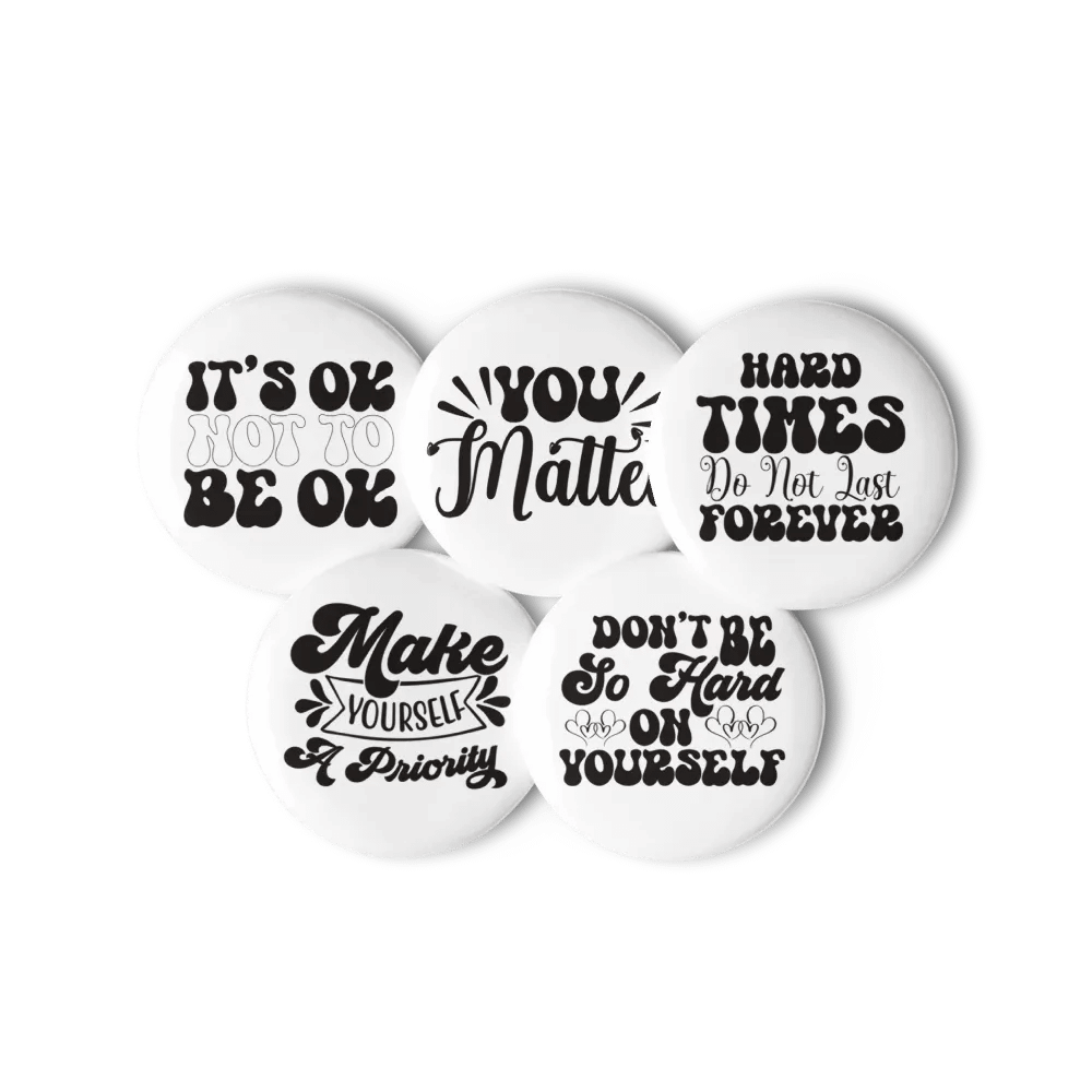 Encouragement Mental Motivation Button Pins Set product image (11)