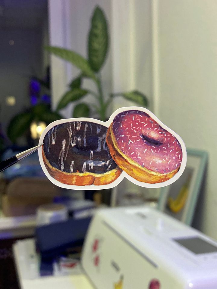 Pair of donuts sticker product image (1)