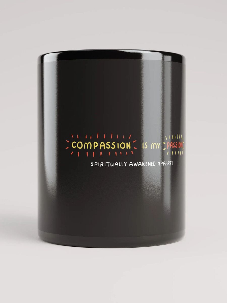'Compassion' Black Glossy Mug product image (10)