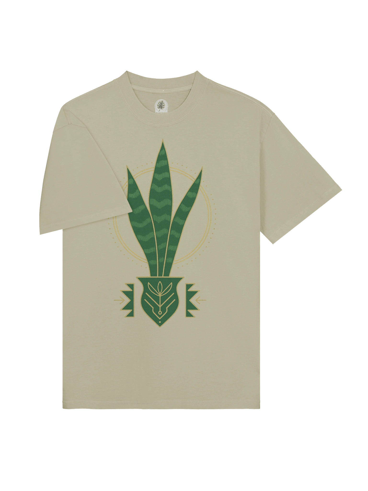 Snake Plant Gold Outline tee product image (8)