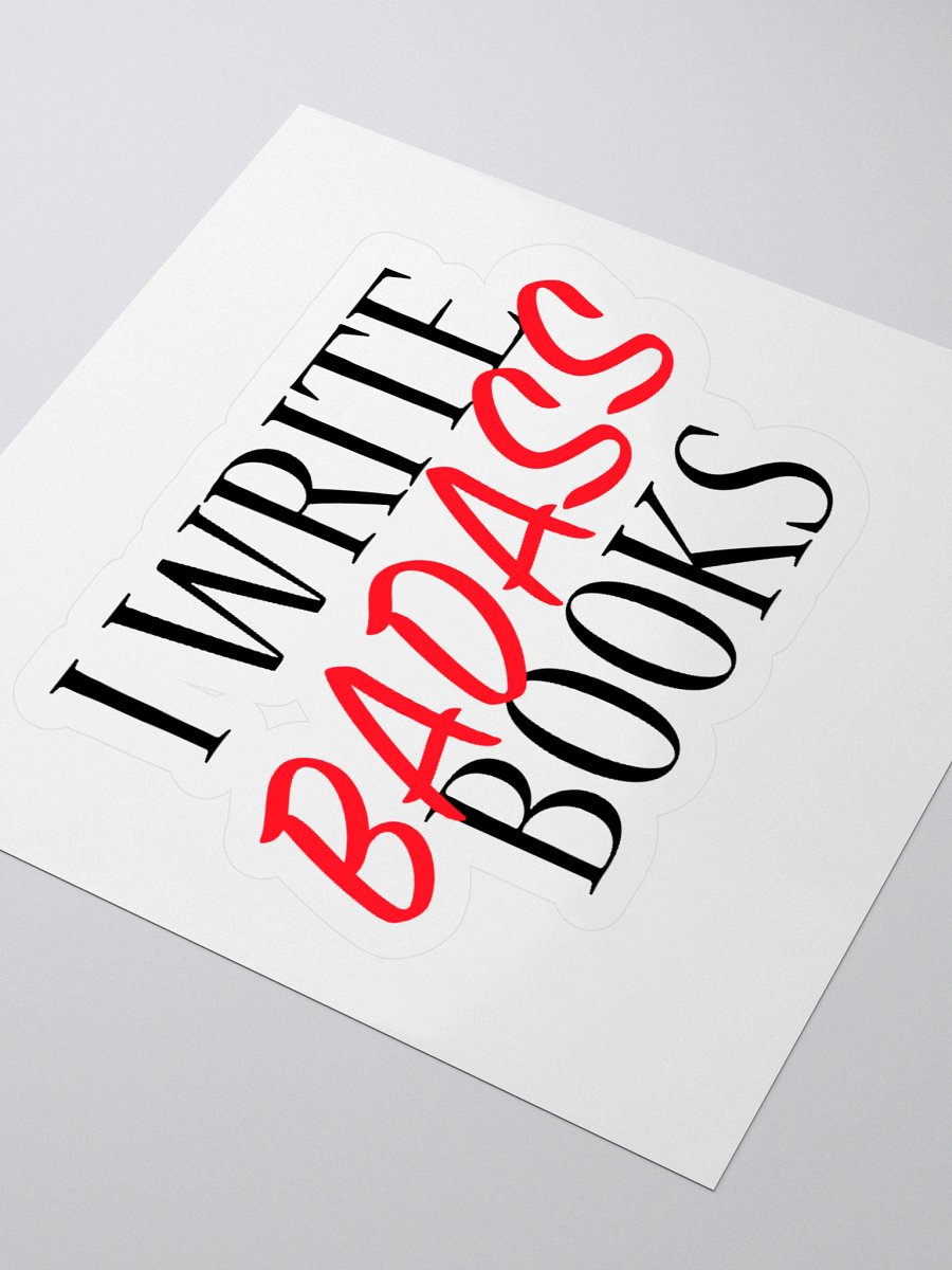 I Write Books Kiss Cut Sticker product image (8)