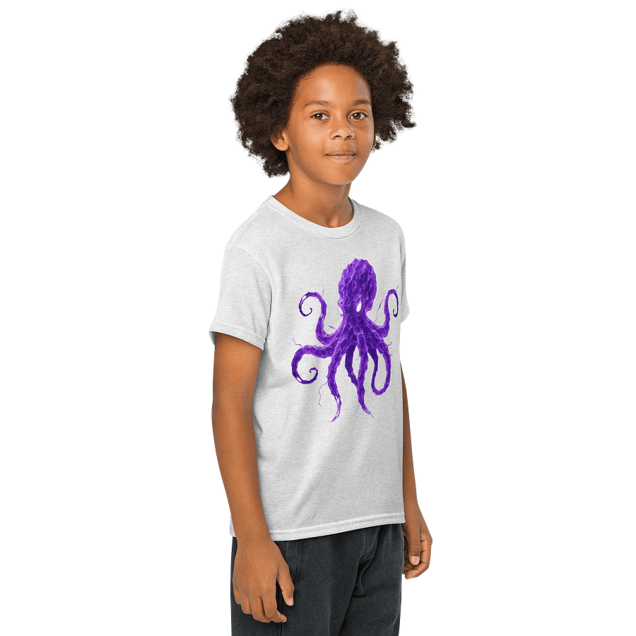 Purple Electric Octopus Youth Shirt (color choice) product image (4)