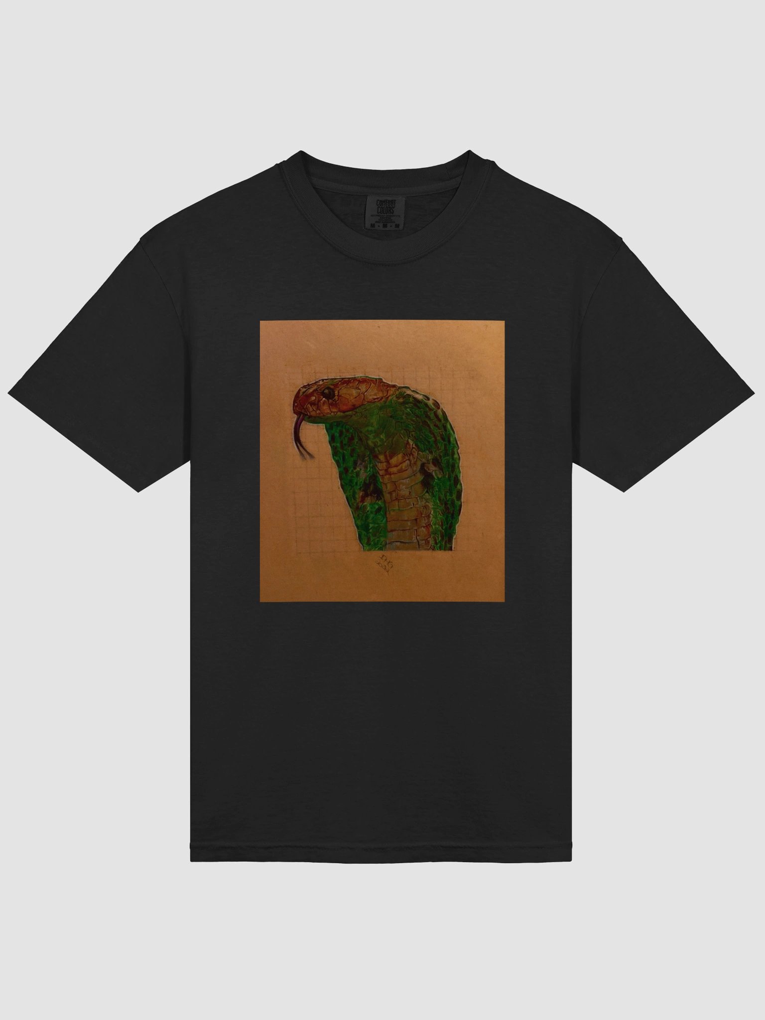 Cobra Colored Pencil Drawing T-Shirt product image (3)