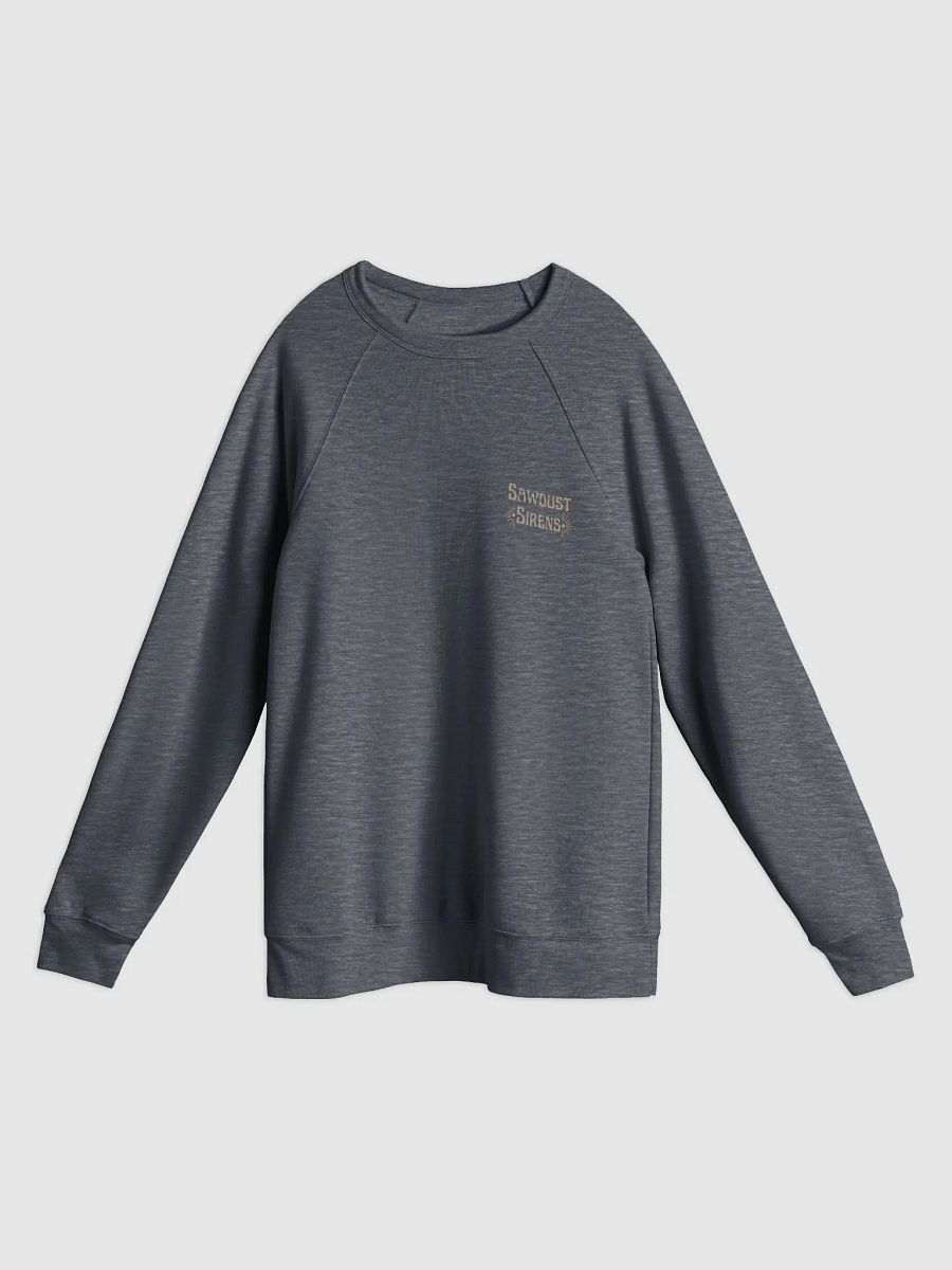 Crosscut Saw Blonde Dolly Pinup Unisex Fleece Raglan Sweater product image (8)