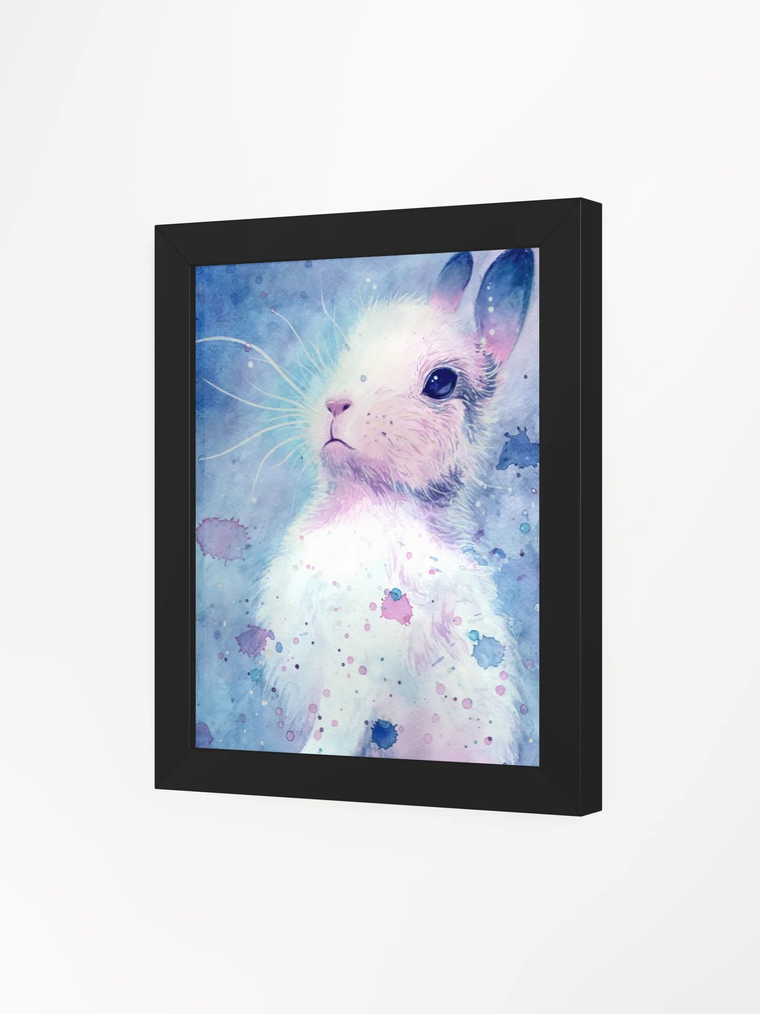 Vibrant Bunny Watercolor Framed Poster product image (12)