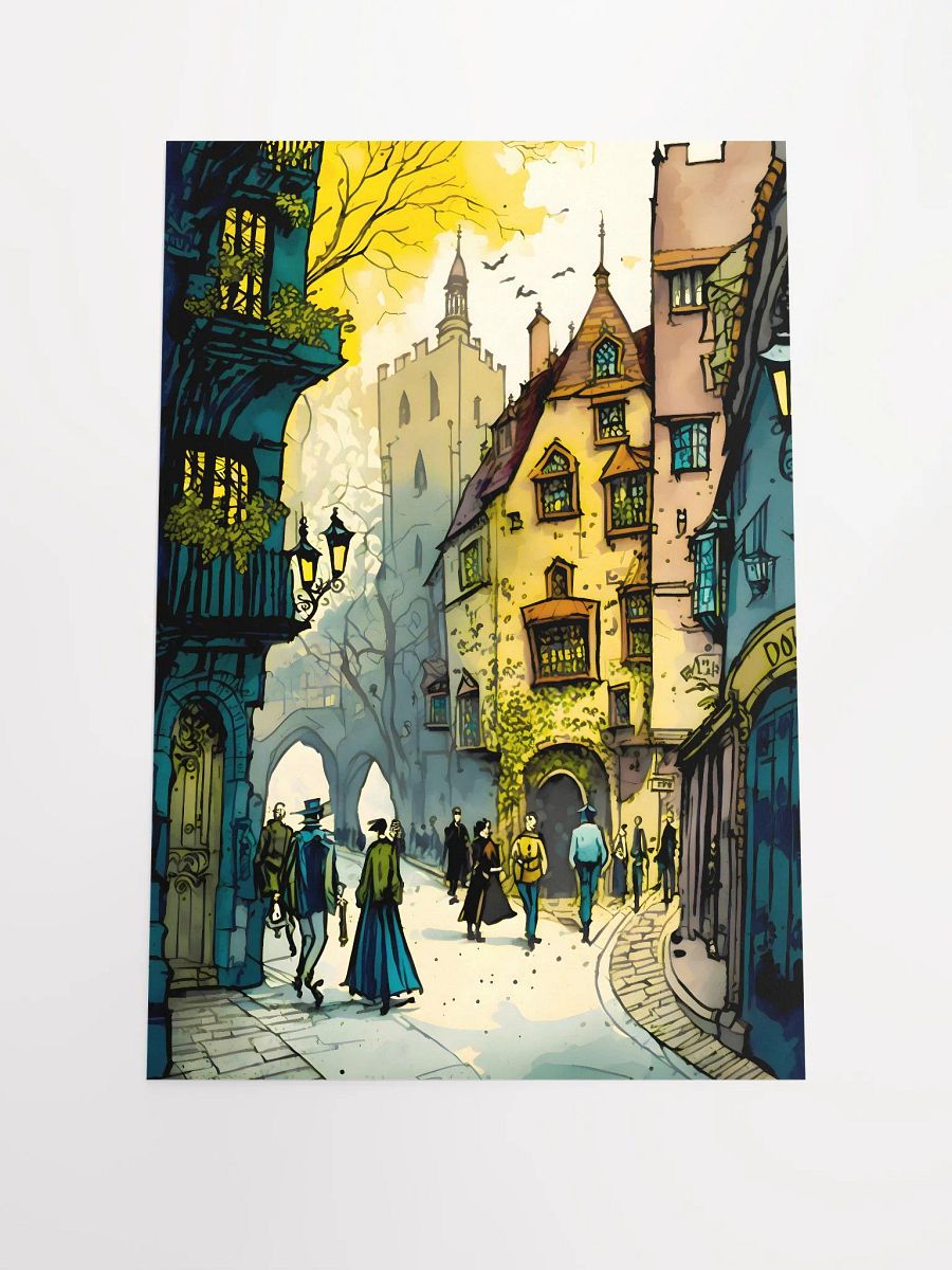 Medieval London Street Scene Poster product image (3)