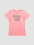 Normalize Playing Tennis Pink T-Shirt product image (1)