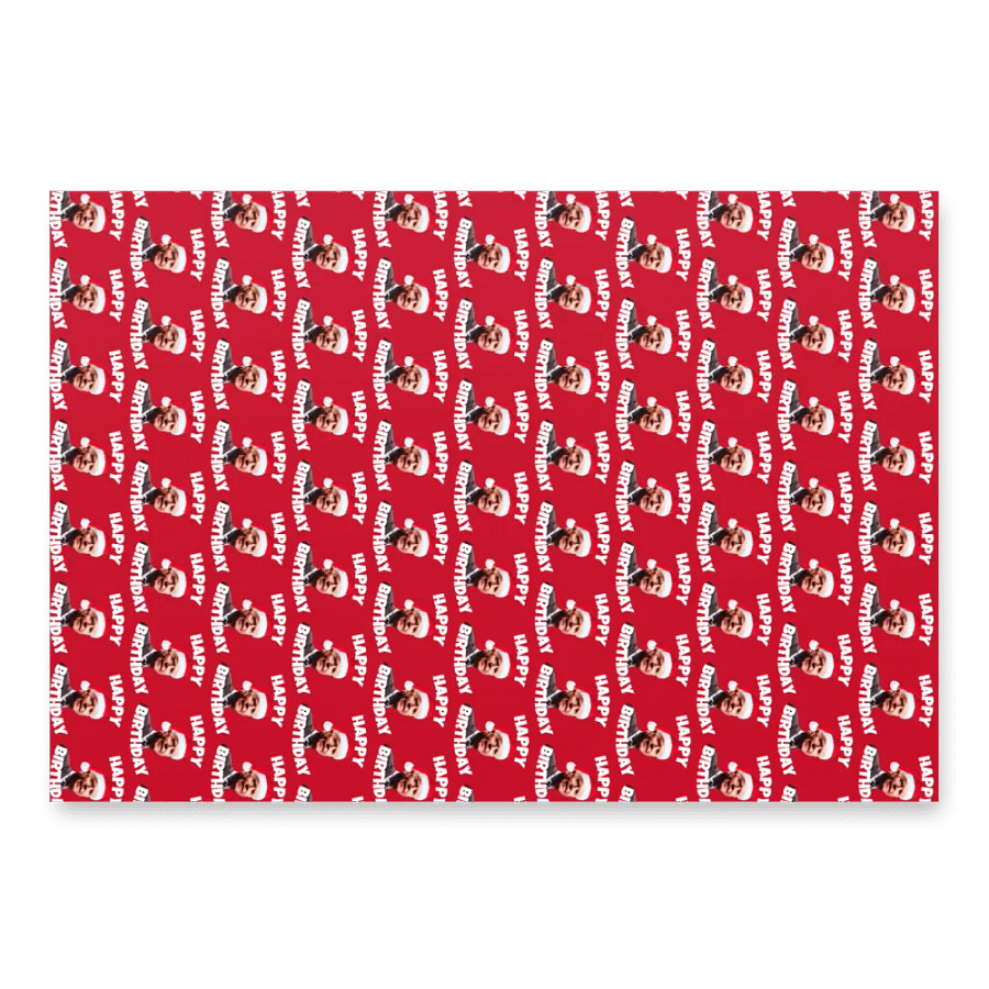 Trump & Biden Red Christmas Wrapping Papers product image (2)