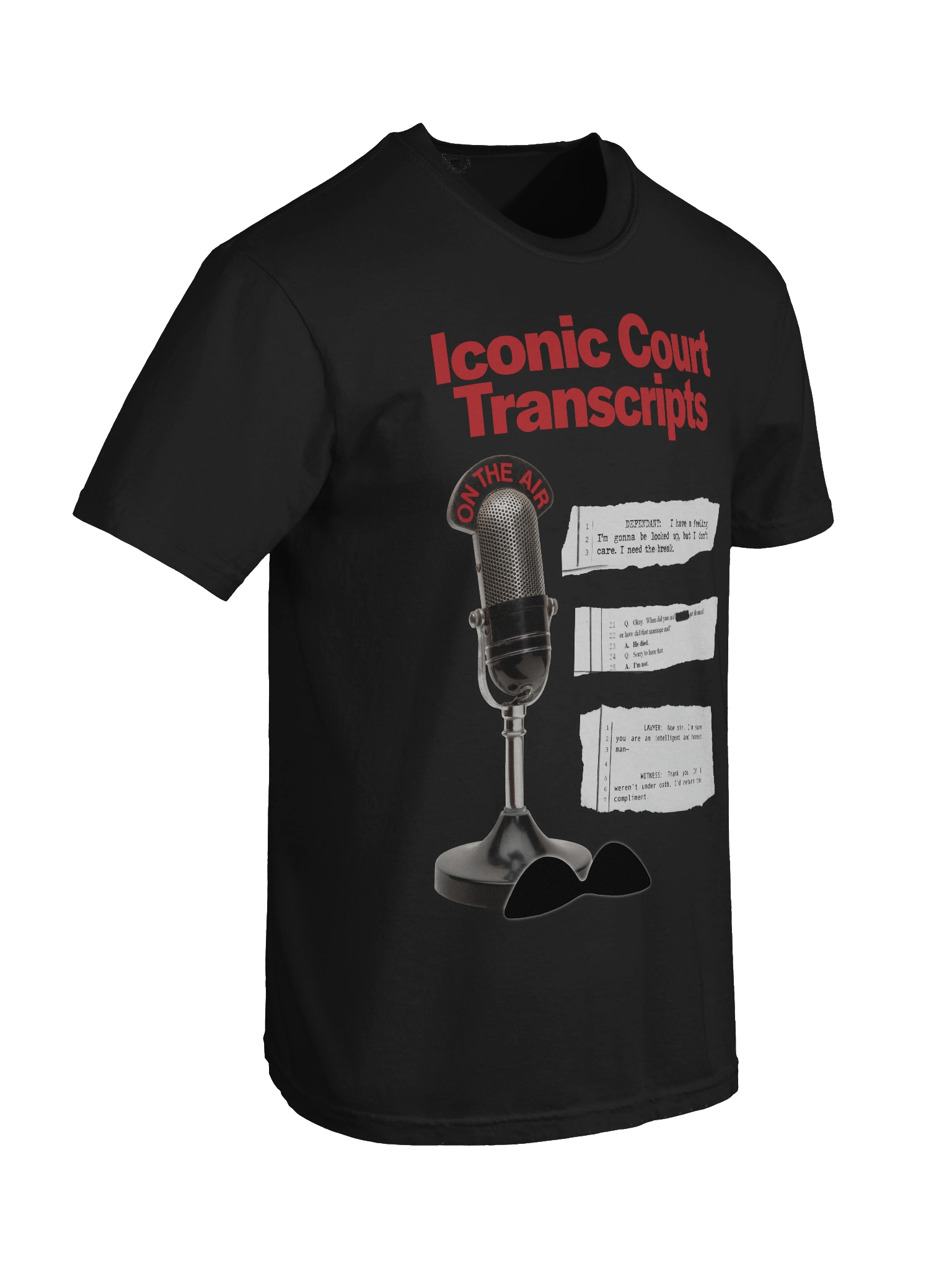 Iconic Court Transcripts Classic Black T-Shirt product image (5)