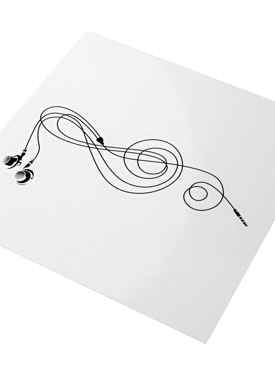 Earbud Clef sticker product image (3)