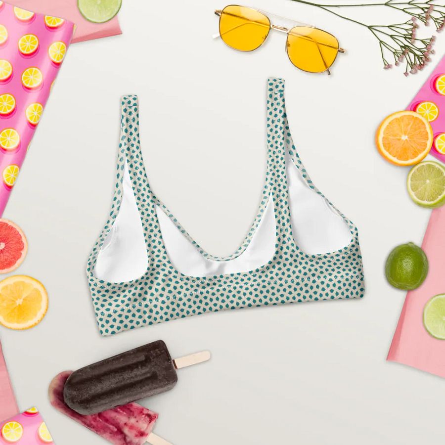 Blue Leaves Bikini Top product image (3)