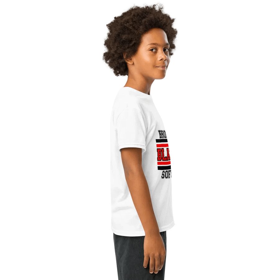 Youth Brockton Blazers Softball Tee - White product image (3)