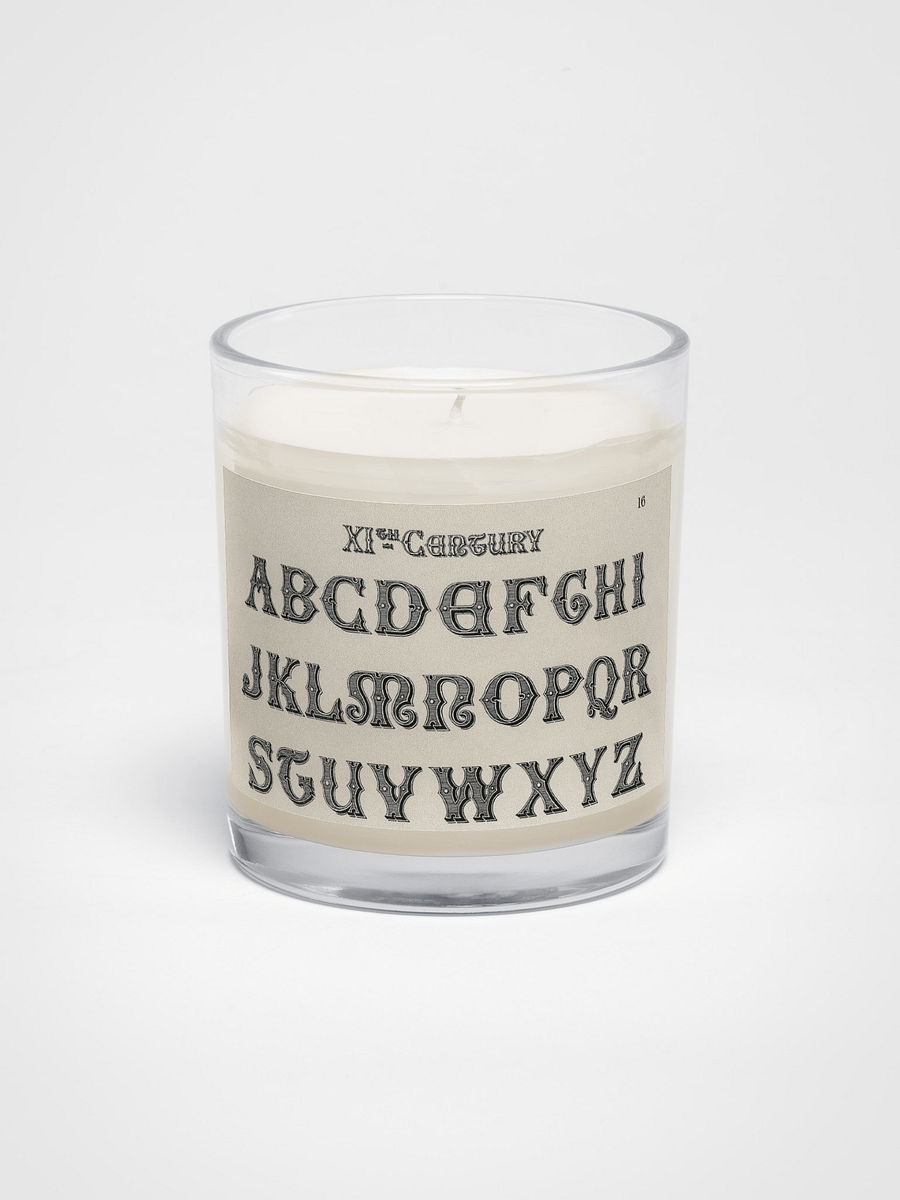 XIth Century Alphabet. Soy Wax Candle product image (1)