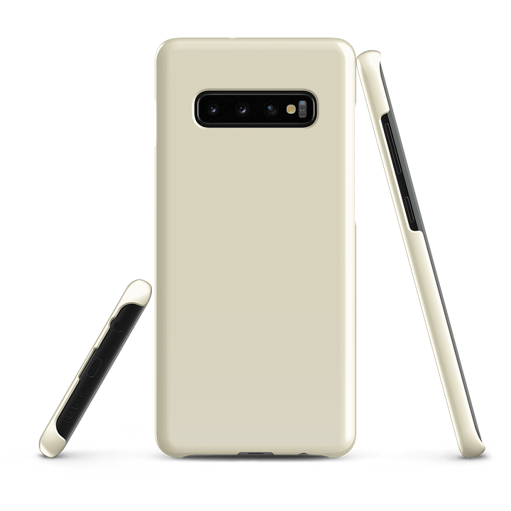 Off White Beige Solid Color Samsung® Glossy Snap Case product image (3)