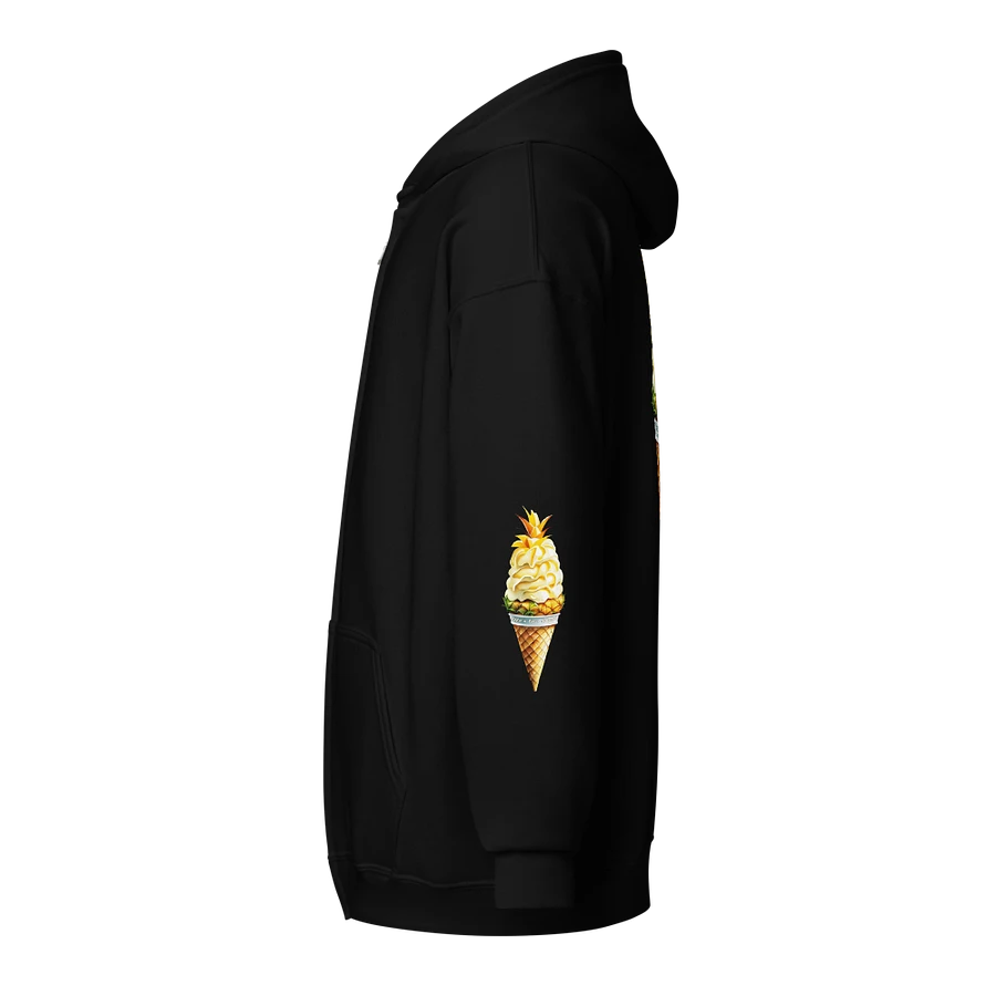 Life's Too Short Pineapple Ice-cream Cone Zip Front Hoodie product image (15)