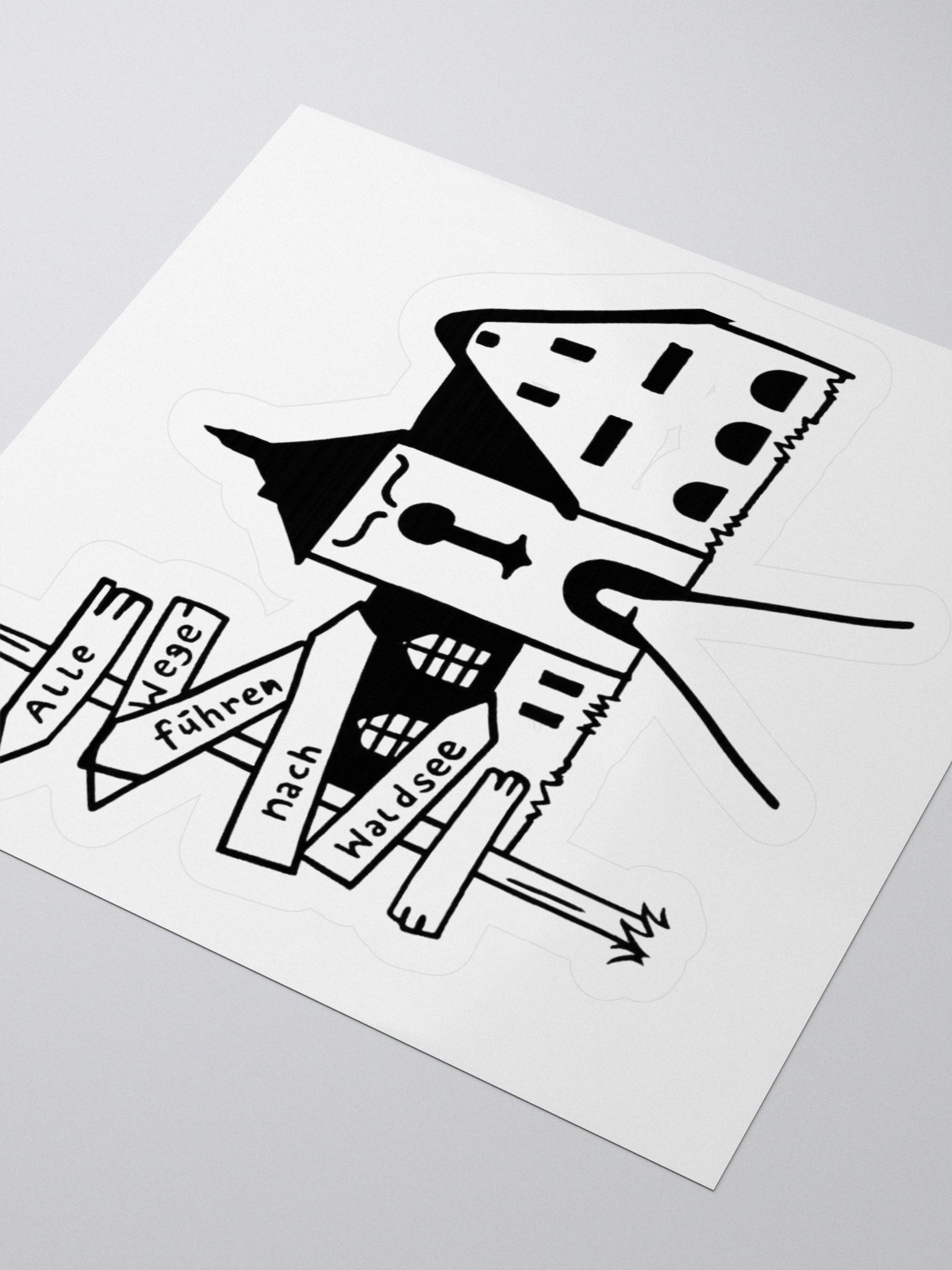 Alle wegen führen nach Waldsee sticker product image (6)