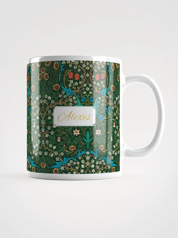 Personalized Tulip Pattern White Glossy Mug product image (1)