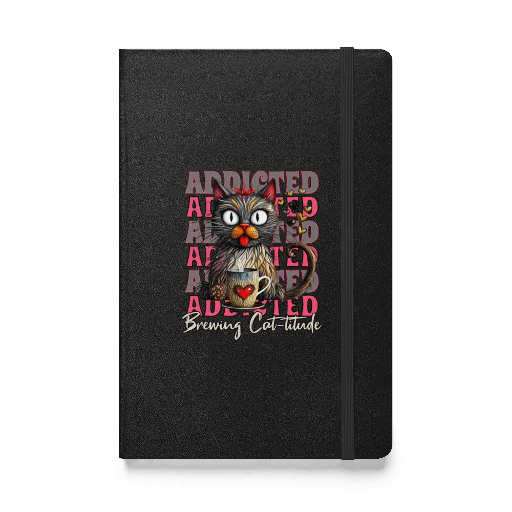 Addicted Brewing Cat-titude Hardcover Notebook product image (1)