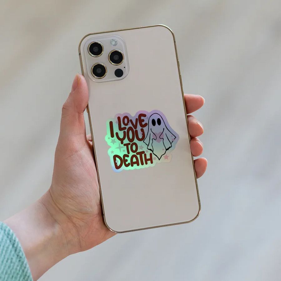 Death Love: Cut Holographic Sticker product image (8)