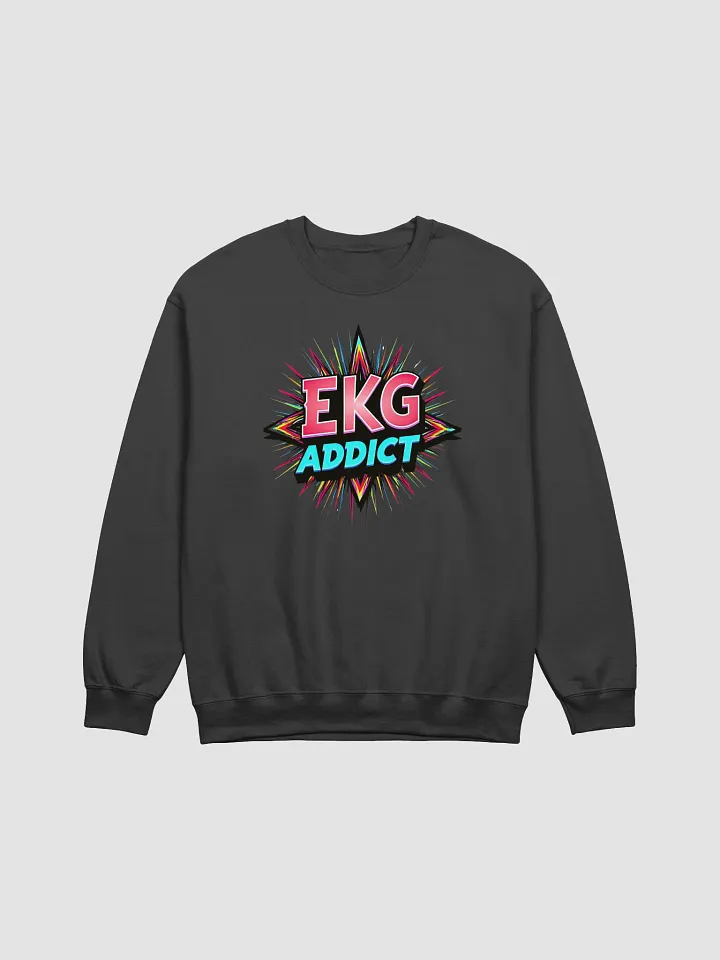 Vibrant EKG Addict Crewneck Sweatshirt product image (7)