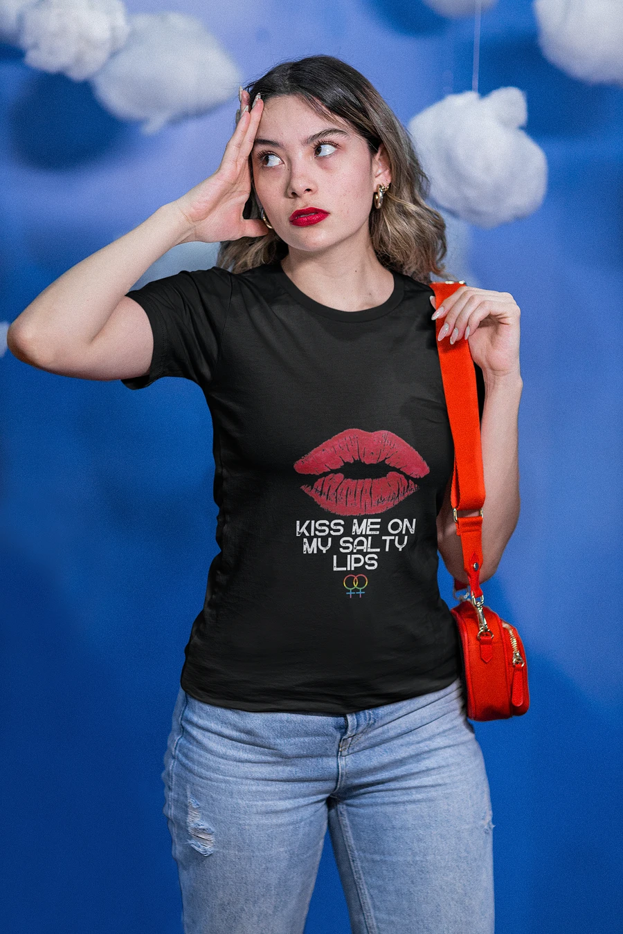 LGBTQ+ T-Shirt - Kiss Me On My Salty Lips (dark) product image (9)