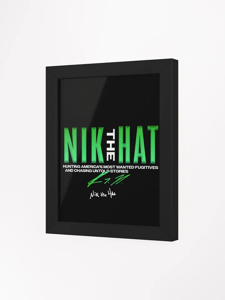 Nik The Hat | Framed Wall Art product image (2)