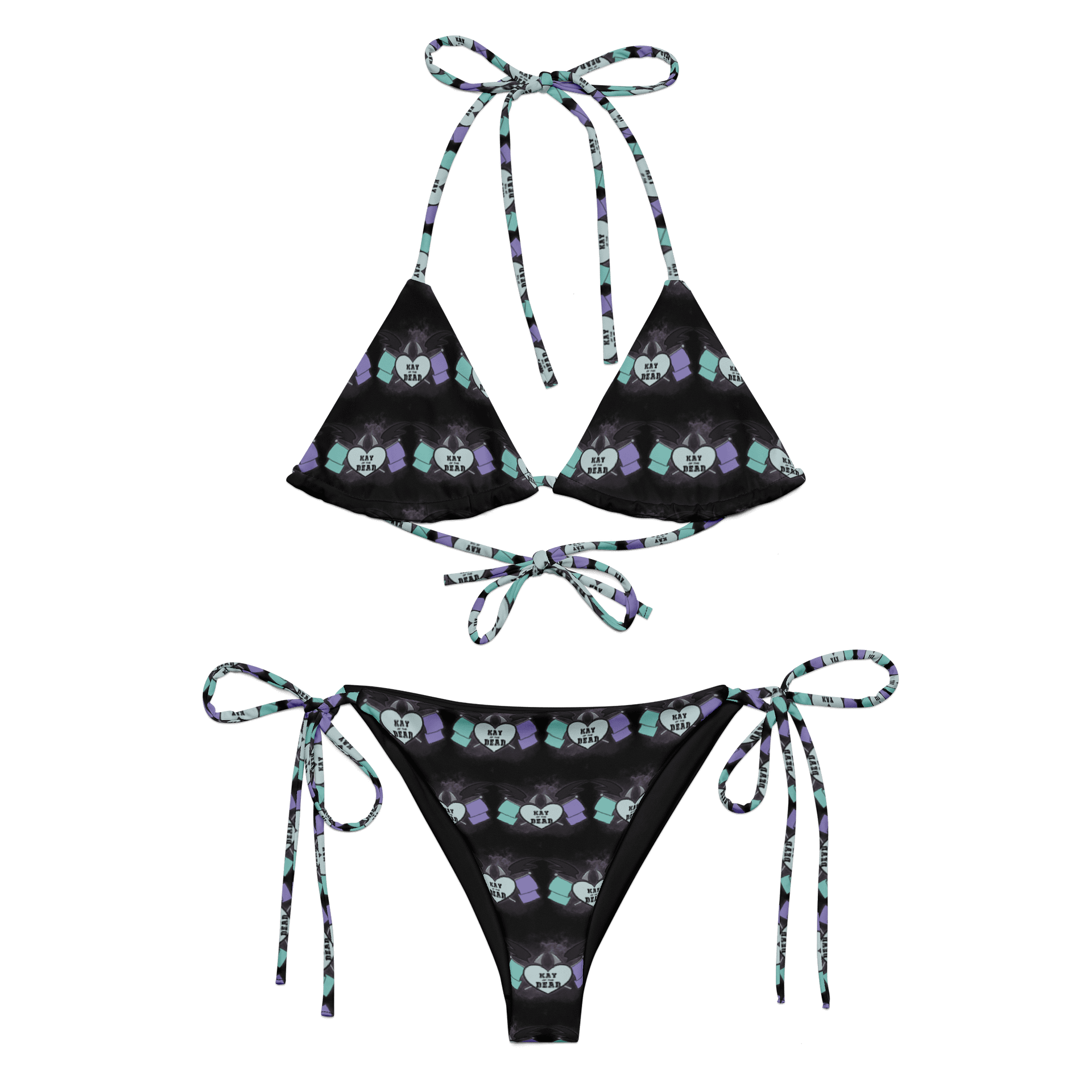 Kay_of_the_Dead Logo String Bikini product image (1)