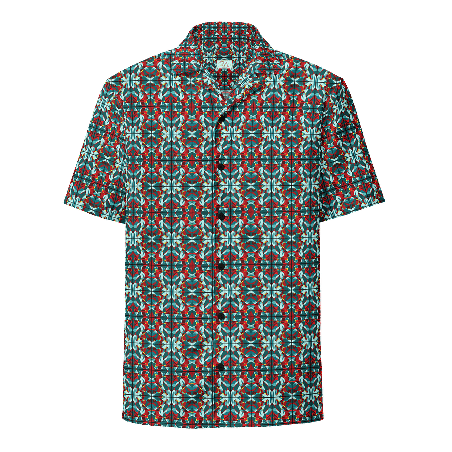 Green Stained Glass – Tropical Pattern Hawaiian Shirt product image (1)