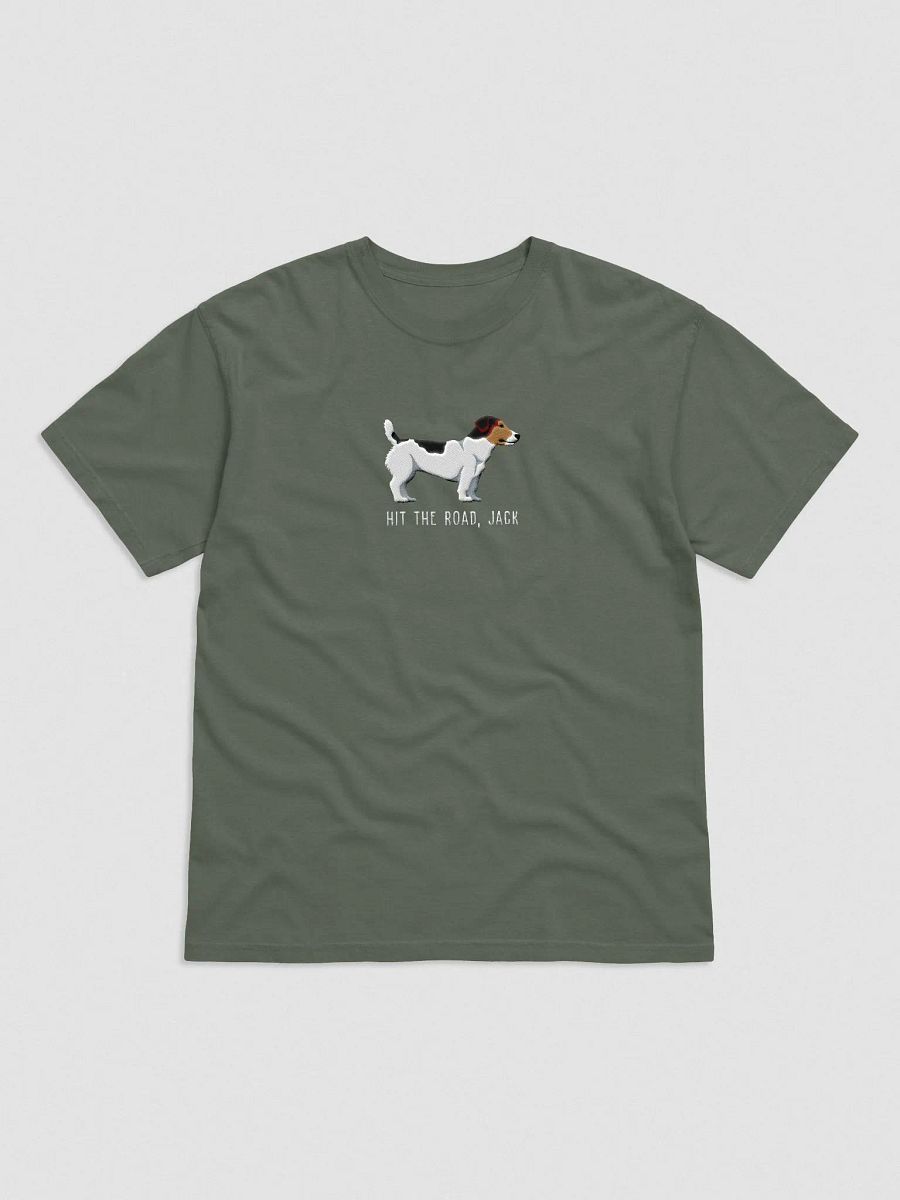 Hit the Road, Jack T-Shirt(Embroidered) of a Jack Russell Terrier(Tricolor) product image (3)