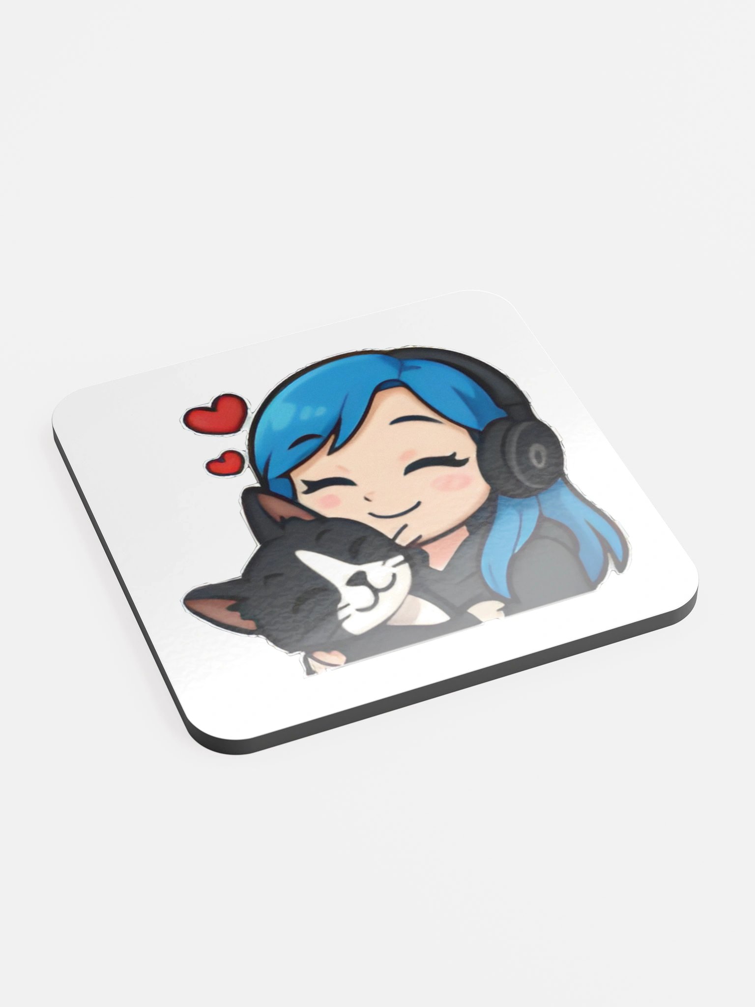 Kitty Cuddles Cork Coaster product image (3)