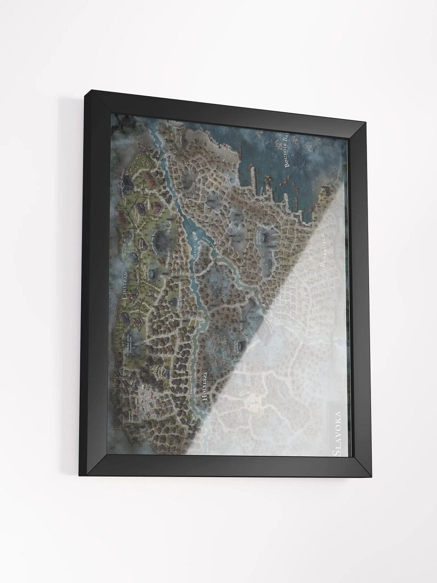Framed Map of Slavoka product image (3)
