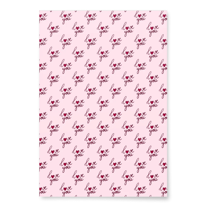 Valentine Love Wrapping Paper Set of 3 product image (2)