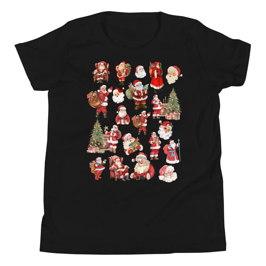 Santa Collage Youth T-Shirt product image (1)