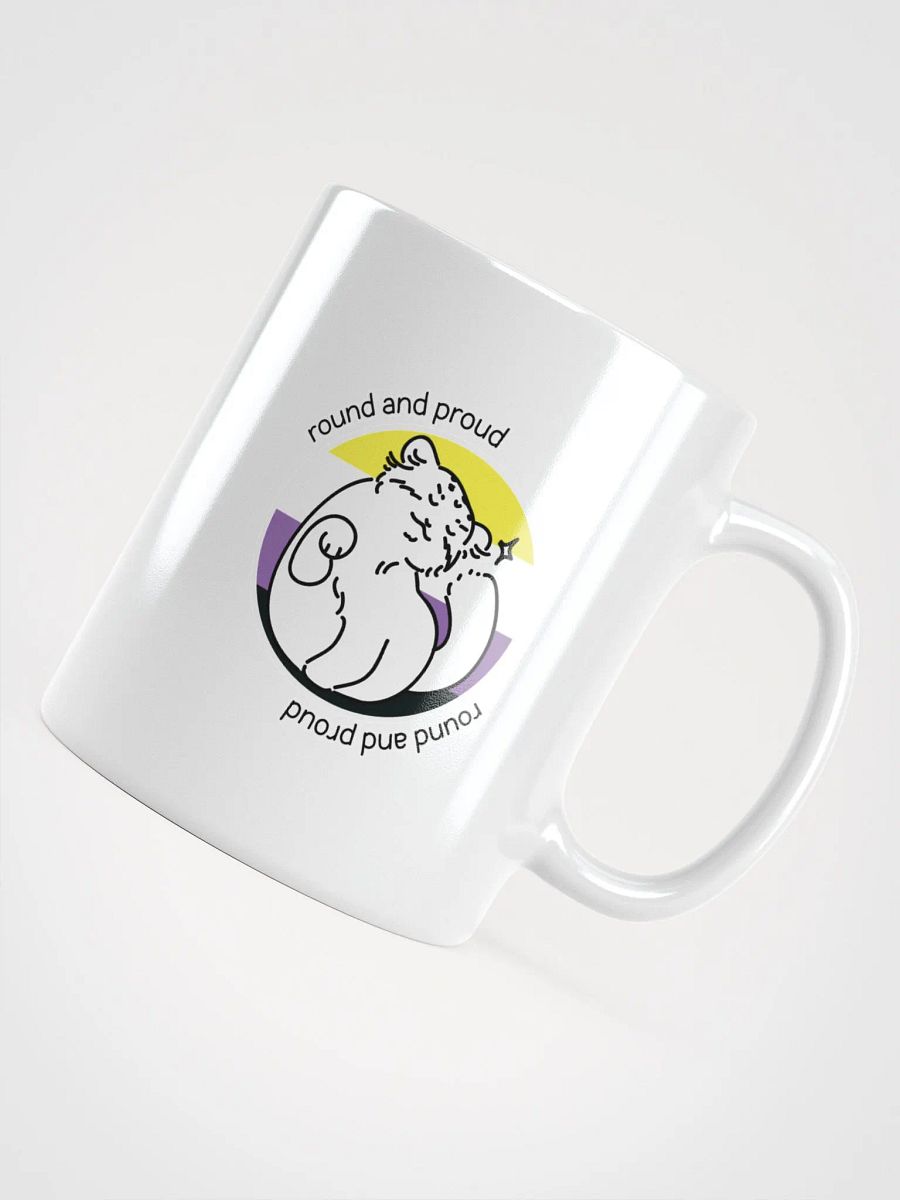 Round and Proud Manul Nonbinary Version - White Mug product image (12)