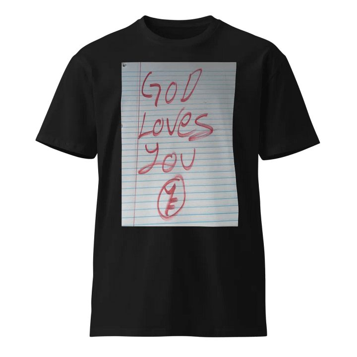 YF "GOD LOVES YOU" WRITTEN T-SHIRT product image (1)