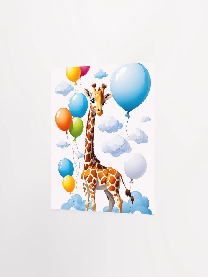 Baby Giraffe - Poster - Nursery-Kids Room - Small-Standard Sizes - 8x10-11x14-12x16-16x20 Inches product image (8)
