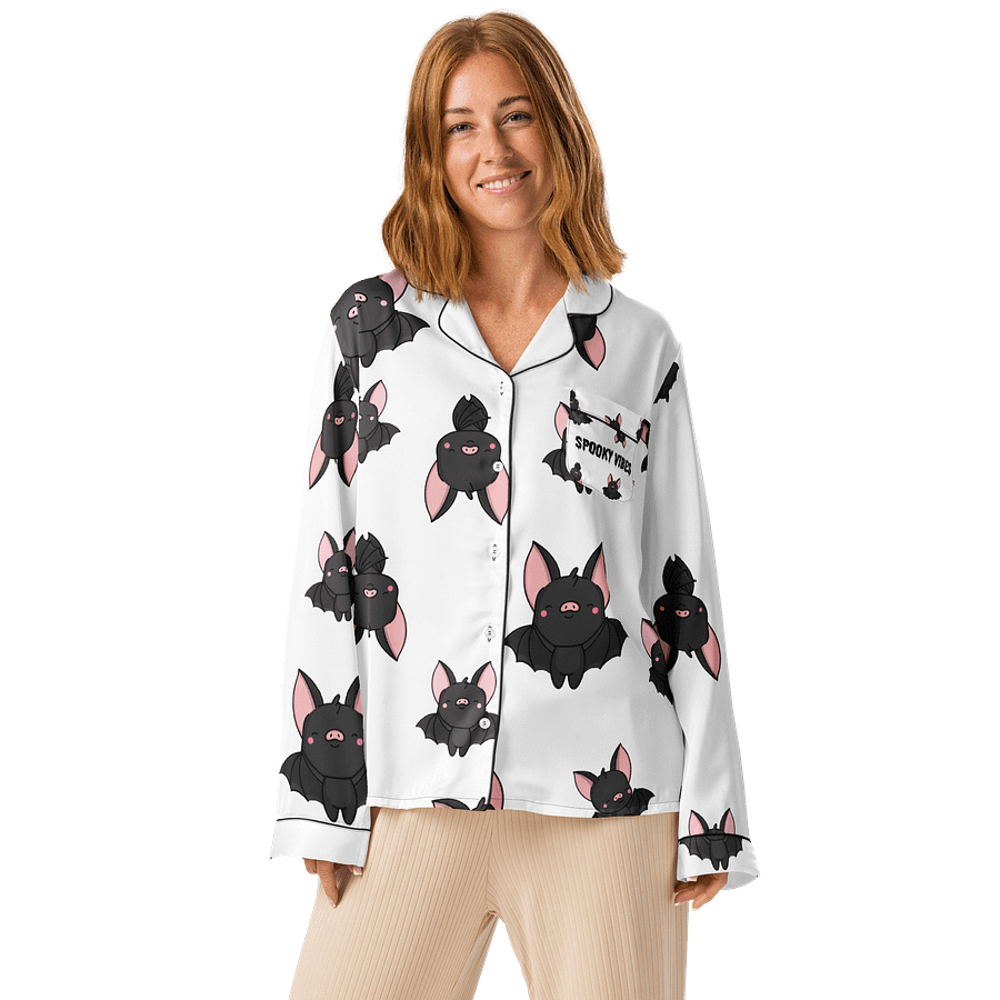 spooky vibes pj top long sleeve product image (1)